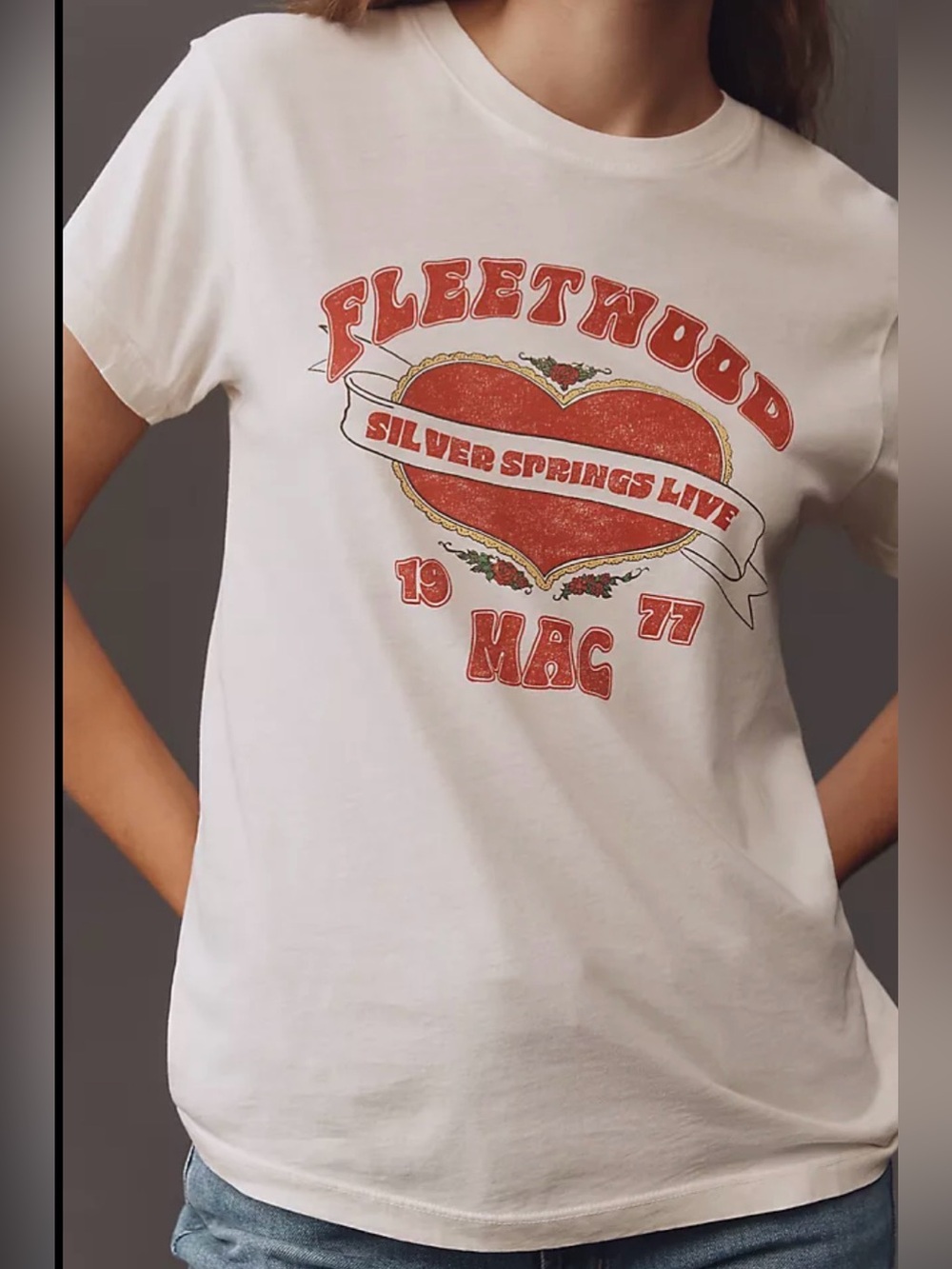 Anthropologie Letluv Fleetwood Mac Silver Spring 1977 Tour nwt XS